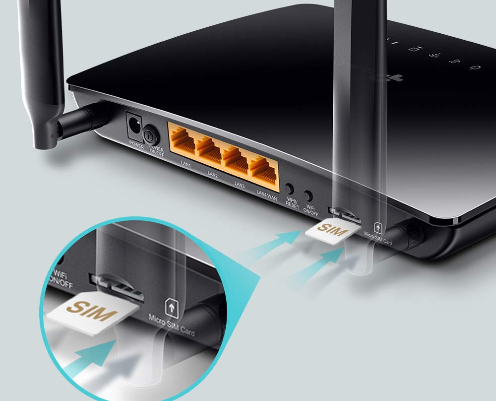 TP-Link router 4G con slot per la SIM