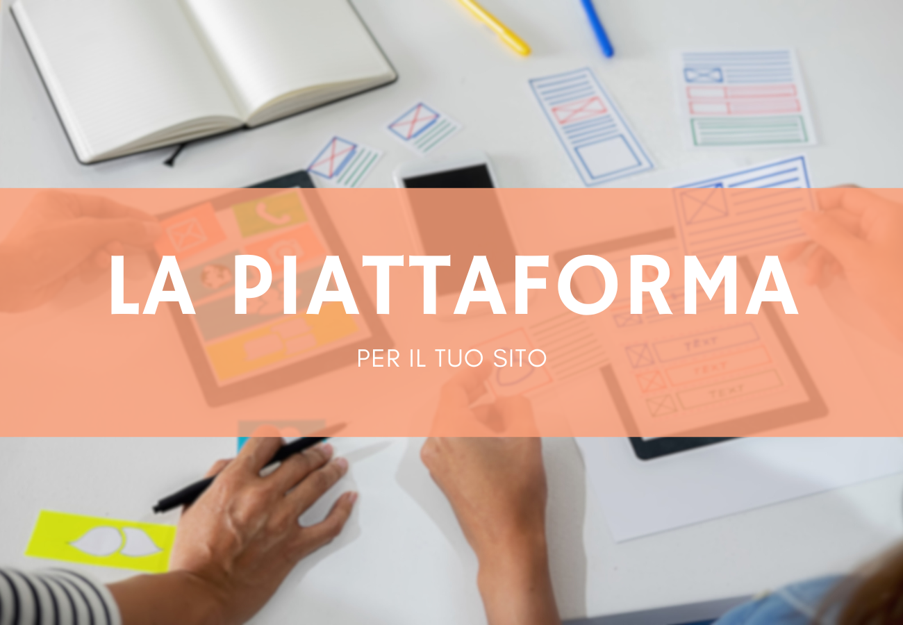 Persone che progettano la struttura di un sito web con wireframe, tablet e strumenti di design, concetto di scelta della piattaforma digitale