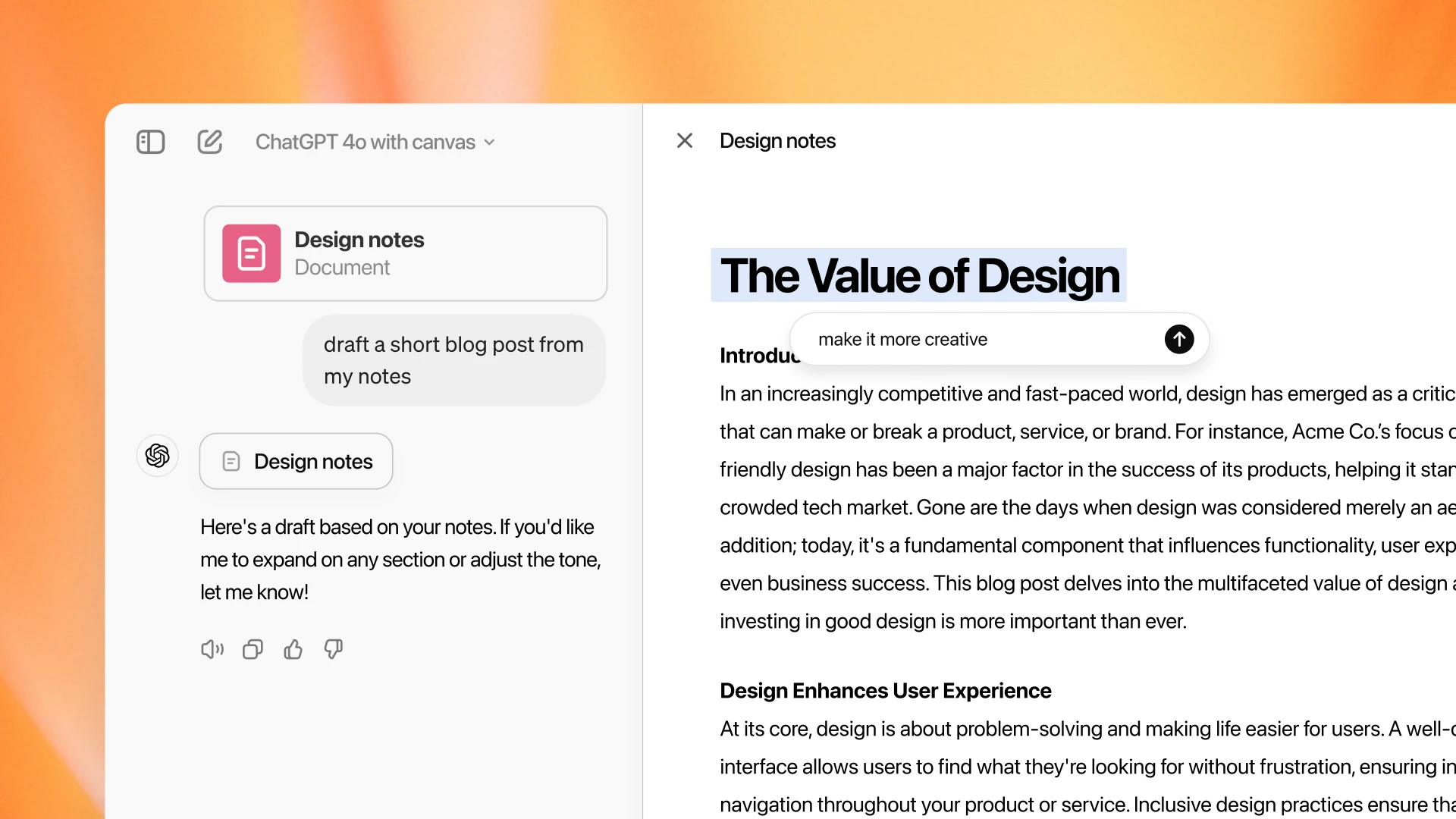 ChatGPT Canvas: il nuovo modello anche in Italia