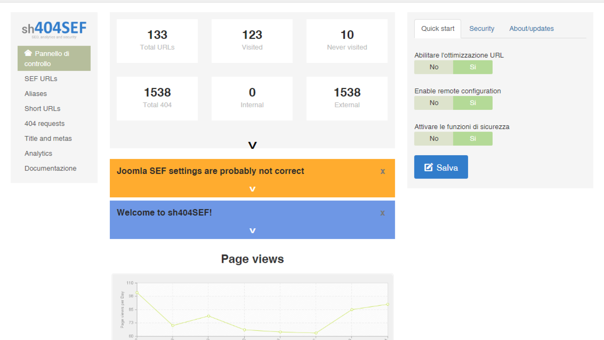 Componente SEO per Joomla sh404sef
