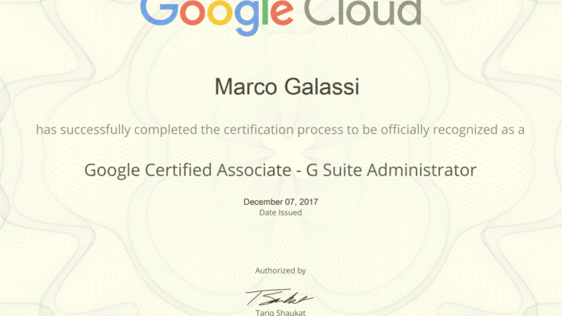 Google Certified Associate G Suite Administrator