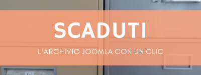Schedari metallici con cassetti chiusi, immagine di un archivio per contenuti scaduti del sito