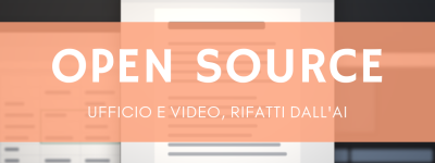 Finestre sfocate di documento, foglio di calcolo e montaggio, alternative open source a Office