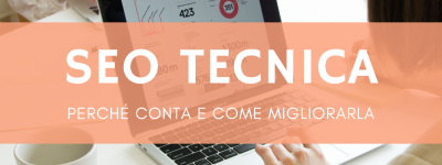 Persona che analizza dati di seo tecnica sito web su laptop in ufficio moderno