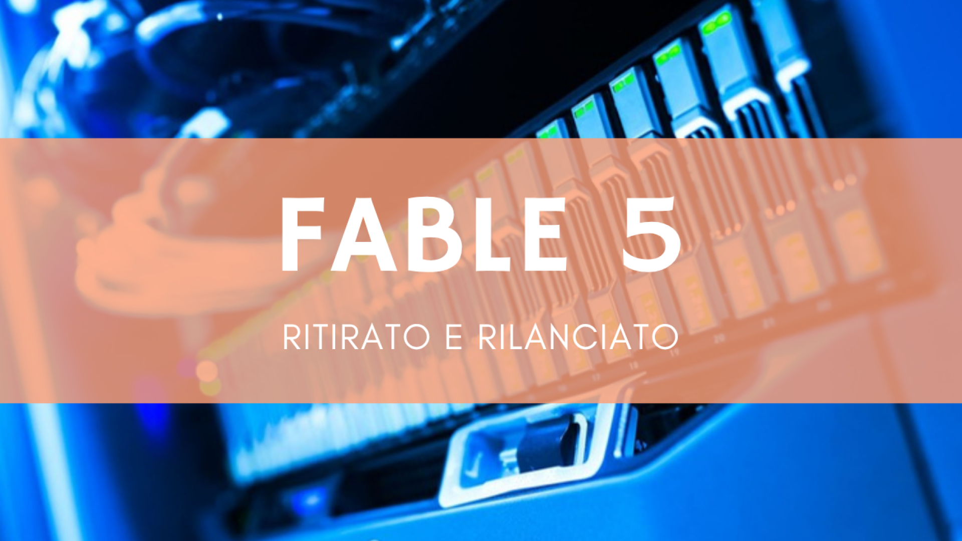 Sala server con luci blu, il modello IA sospeso e poi riattivato